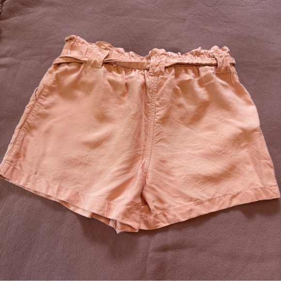 Lot of 4 Stylish Women's Shorts- Pink, Brown, Striped Linen Blend Sizes M and L - Picture 10 of 16
